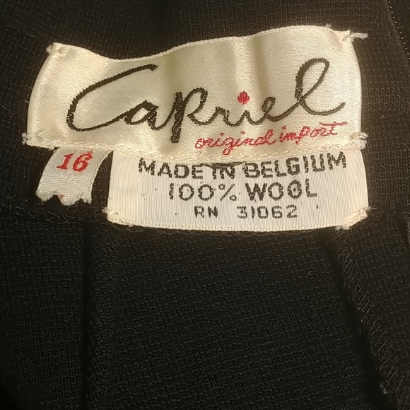 Vintage Capriel Made in Belgium Wool Taylored Top - Picture 4 of 4